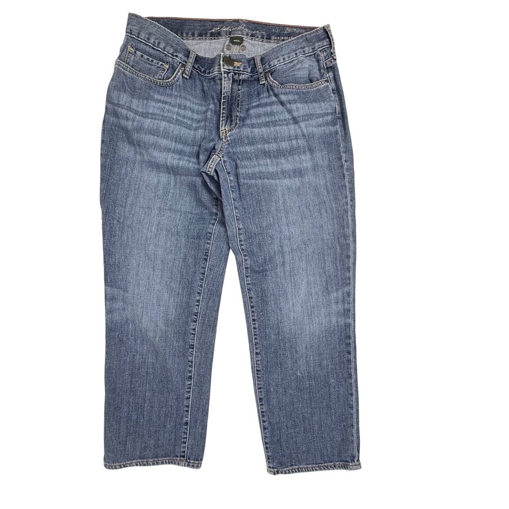 Eddie Bauer Women's Boyfriend Fit Relaxed-Leg Medium-Wash Jeans Size 6